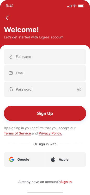 Sign Up