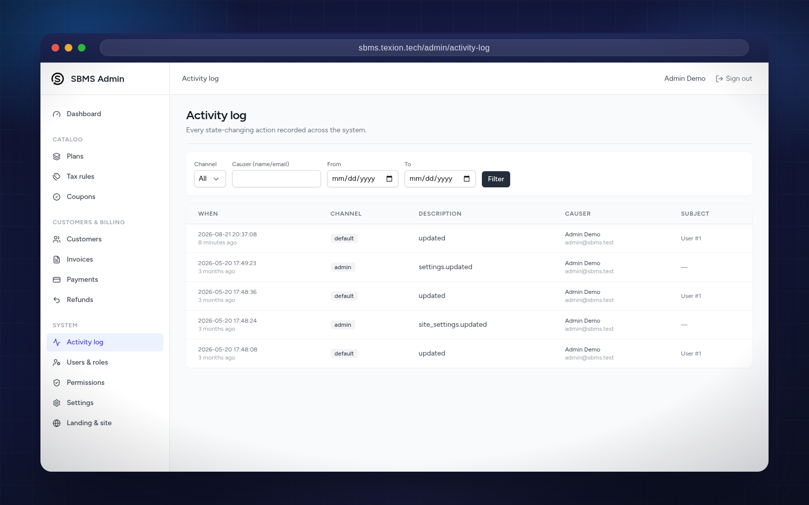 activity-log